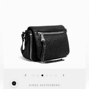 Aimee Kestenberg Black Leather Good Times Mini Cross-Body Bag